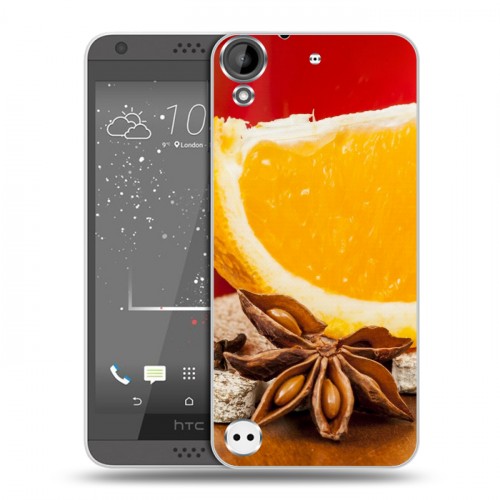 Дизайнерский пластиковый чехол для HTC Desire 530 Апельсины