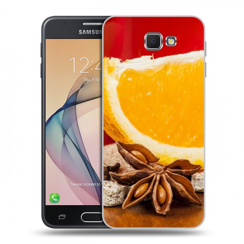 Дизайнерский пластиковый чехол для Samsung Galaxy J5 Prime Апельсины