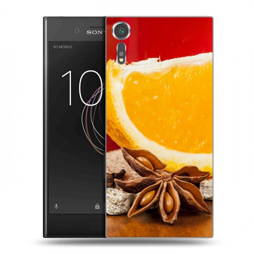 Дизайнерский пластиковый чехол для Sony Xperia XZs Апельсины