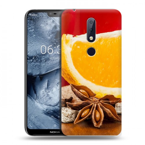 Дизайнерский пластиковый чехол для Nokia 6.1 Plus Апельсины