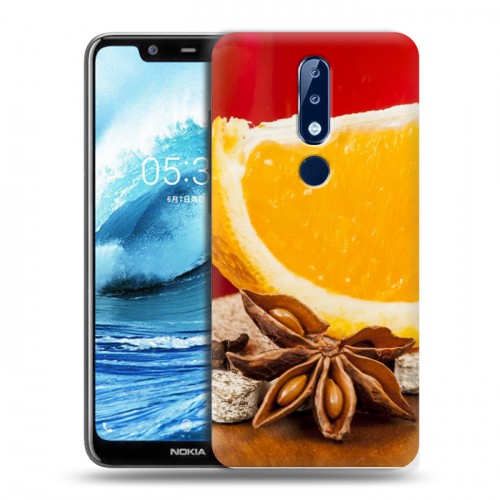 Дизайнерский силиконовый чехол для Nokia 5.1 Plus Апельсины