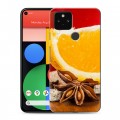 Дизайнерский пластиковый чехол для Google Pixel 5 Апельсины