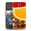 Дизайнерский силиконовый чехол для HTC Desire 300 Апельсины