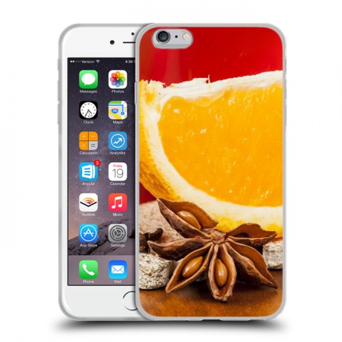 Дизайнерский силиконовый чехол для Iphone 6 Plus/6s Plus Апельсины