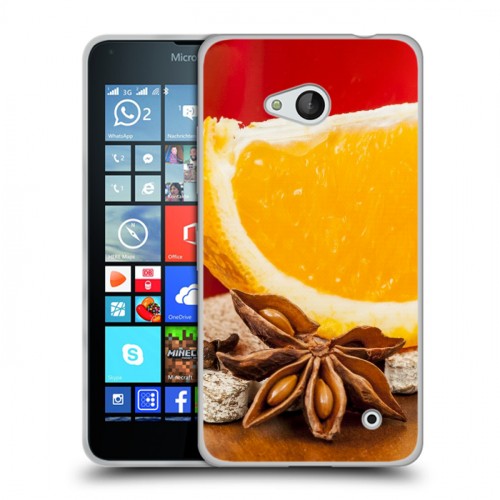 Дизайнерский пластиковый чехол для Microsoft Lumia 640 Апельсины