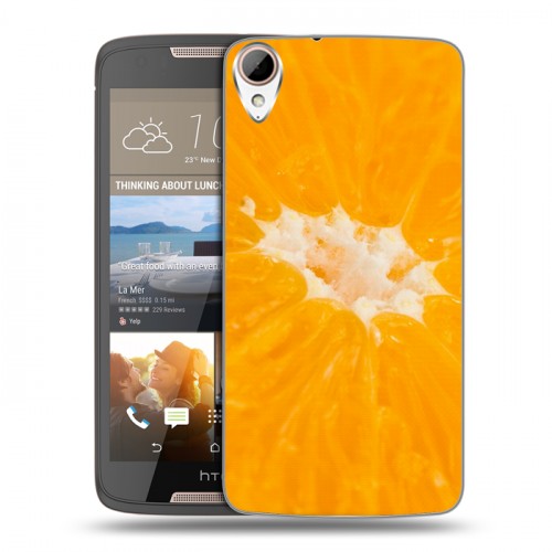 Дизайнерский пластиковый чехол для HTC Desire 828 Апельсины