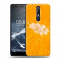 Дизайнерский пластиковый чехол для Nokia 5.1 Апельсины