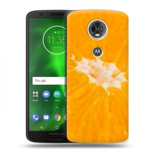 Дизайнерский пластиковый чехол для Motorola Moto E5 Plus Апельсины
