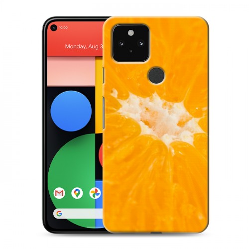 Дизайнерский пластиковый чехол для Google Pixel 5 Апельсины