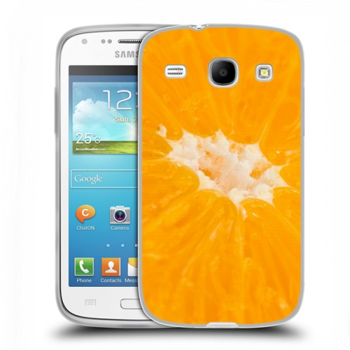 Дизайнерский пластиковый чехол для Samsung Galaxy Core Апельсины