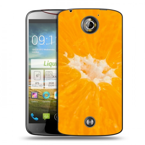 Дизайнерский пластиковый чехол для Acer Liquid S2 Апельсины