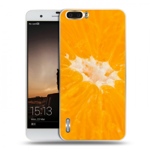 Дизайнерский пластиковый чехол для Huawei Honor 6 Plus Апельсины