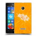 Дизайнерский пластиковый чехол для Microsoft Lumia 435 Апельсины