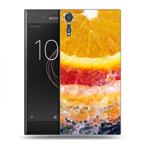 Дизайнерский пластиковый чехол для Sony Xperia XZs Апельсины