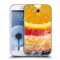 Дизайнерский пластиковый чехол для Samsung Galaxy Grand Апельсины