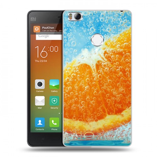 Дизайнерский силиконовый чехол для Xiaomi Mi4S Апельсины