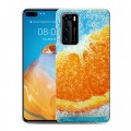 Дизайнерский пластиковый чехол для Huawei P40 Апельсины