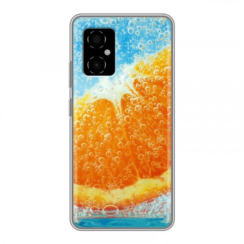 Дизайнерский пластиковый чехол для Xiaomi Poco M4 5G Апельсины