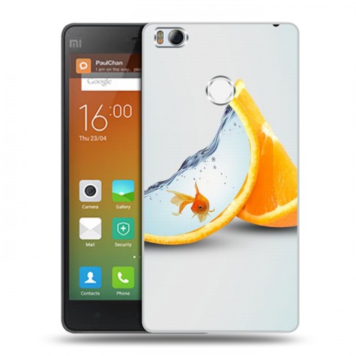 Дизайнерский силиконовый чехол для Xiaomi Mi4S Апельсины