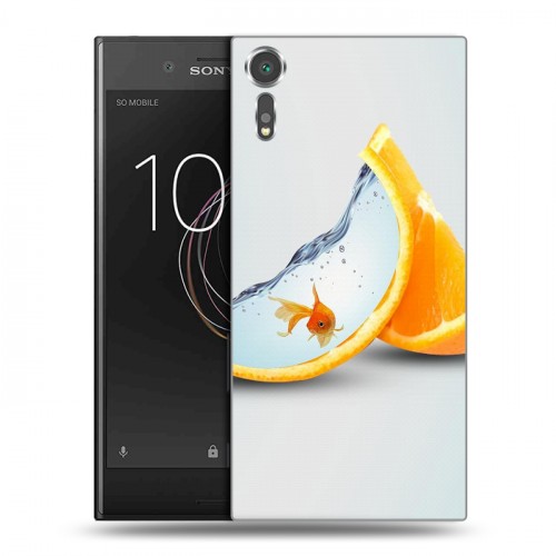 Дизайнерский пластиковый чехол для Sony Xperia XZs Апельсины