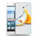 Дизайнерский пластиковый чехол для Huawei Ascend D2 Апельсины