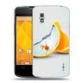 Дизайнерский пластиковый чехол для LG Google Nexus 4 Апельсины