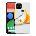 Дизайнерский пластиковый чехол для Google Pixel 5 Апельсины