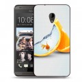 Дизайнерский пластиковый чехол для HTC Desire 700 Апельсины