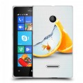 Дизайнерский пластиковый чехол для Microsoft Lumia 435 Апельсины