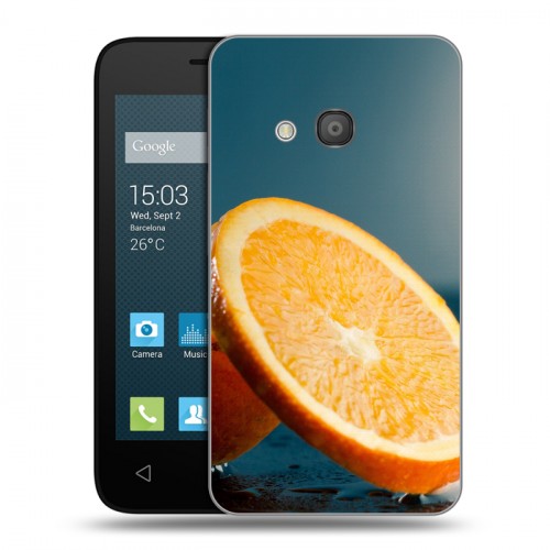 Дизайнерский силиконовый чехол для Alcatel One Touch Pixi 4 (4) Апельсины