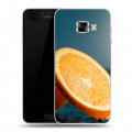 Дизайнерский пластиковый чехол для Samsung Galaxy C5 Апельсины