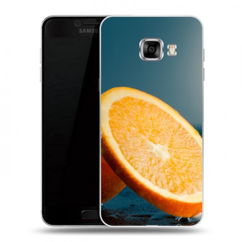 Дизайнерский пластиковый чехол для Samsung Galaxy C5 Апельсины