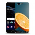 Дизайнерский пластиковый чехол для Huawei P10 Апельсины