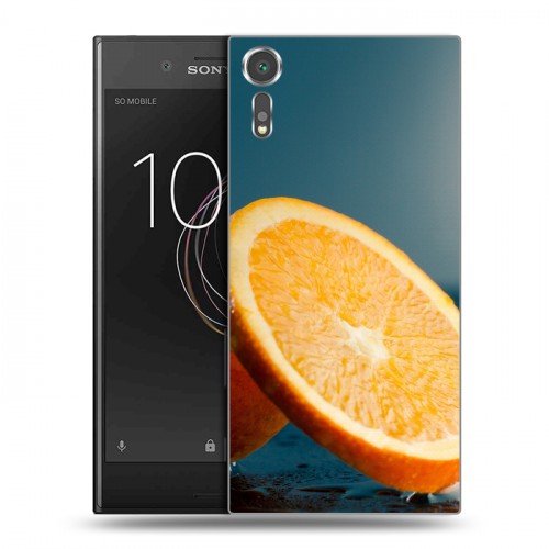 Дизайнерский пластиковый чехол для Sony Xperia XZs Апельсины