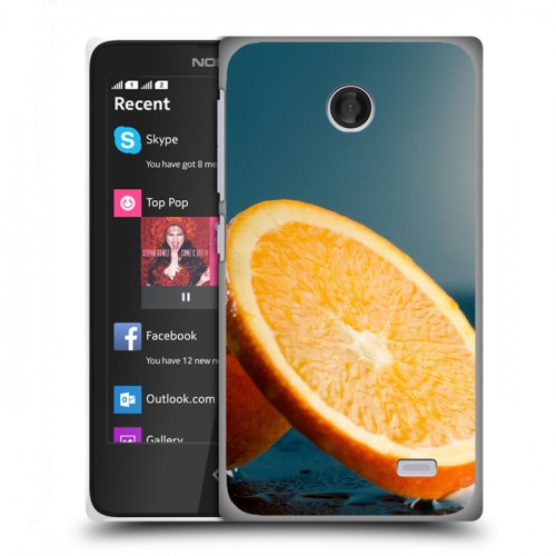 Дизайнерский пластиковый чехол для Nokia X Апельсины