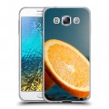 Дизайнерский пластиковый чехол для Samsung Galaxy E5 Апельсины