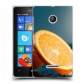 Дизайнерский пластиковый чехол для Microsoft Lumia 435 Апельсины