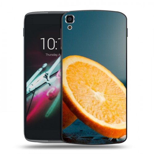 Дизайнерский пластиковый чехол для Alcatel One Touch Idol 3 (5.5) Апельсины