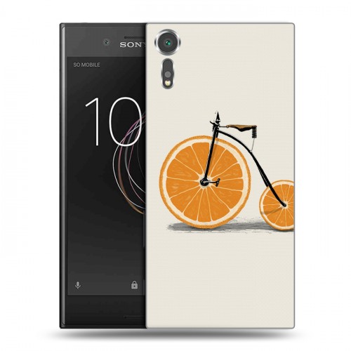 Дизайнерский пластиковый чехол для Sony Xperia XZs Апельсины