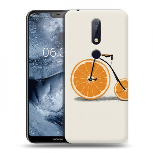 Дизайнерский пластиковый чехол для Nokia 6.1 Plus Апельсины