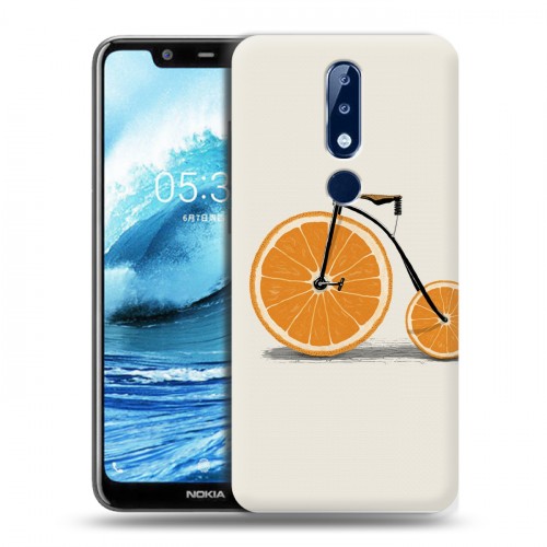 Дизайнерский пластиковый чехол для Nokia 5.1 Plus Апельсины