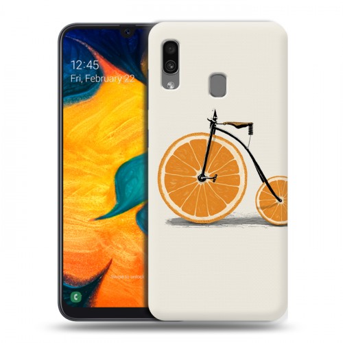 Дизайнерский силиконовый чехол для Samsung Galaxy A30 Апельсины