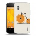 Дизайнерский пластиковый чехол для LG Google Nexus 4 Апельсины