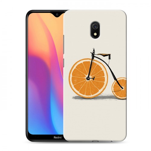 Дизайнерский силиконовый с усиленными углами чехол для Xiaomi RedMi 8A Апельсины