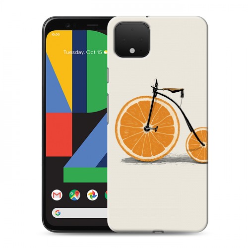 Дизайнерский пластиковый чехол для Google Pixel 4 Апельсины