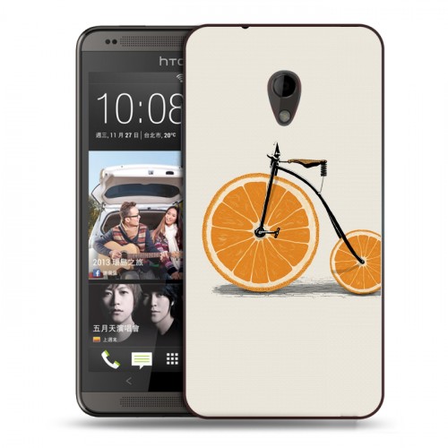 Дизайнерский пластиковый чехол для HTC Desire 700 Апельсины