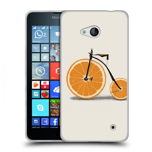 Дизайнерский пластиковый чехол для Microsoft Lumia 640 Апельсины