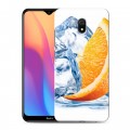 Дизайнерский силиконовый с усиленными углами чехол для Xiaomi RedMi 8A Апельсины