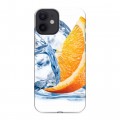 Дизайнерский силиконовый с усиленными углами чехол для Iphone 12 Mini Апельсины
