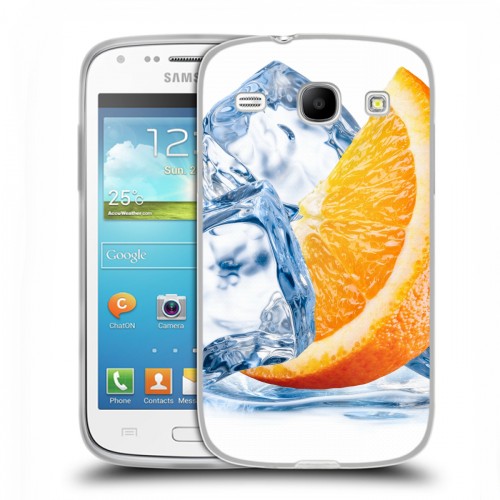 Дизайнерский пластиковый чехол для Samsung Galaxy Core Апельсины